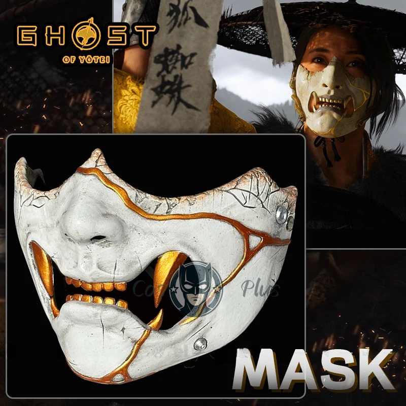 Anime Cosplay Swimsuit - Game Ghost of Yotei Atsu Mask