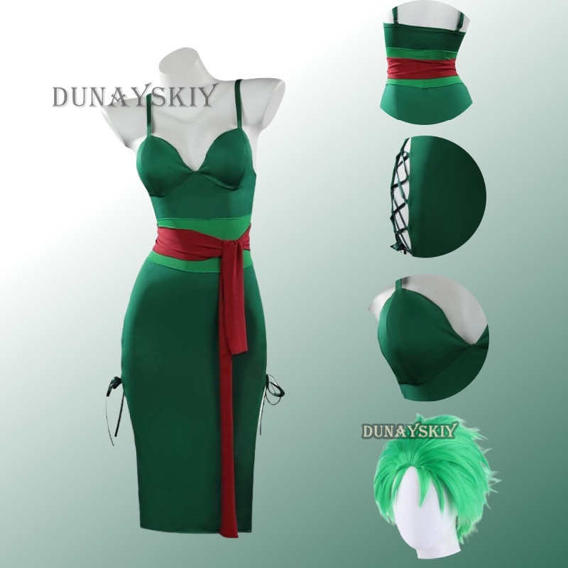 Anime Zoro Cosplay Female - Anime Roronoa Zoro Cosplay Costume Wano