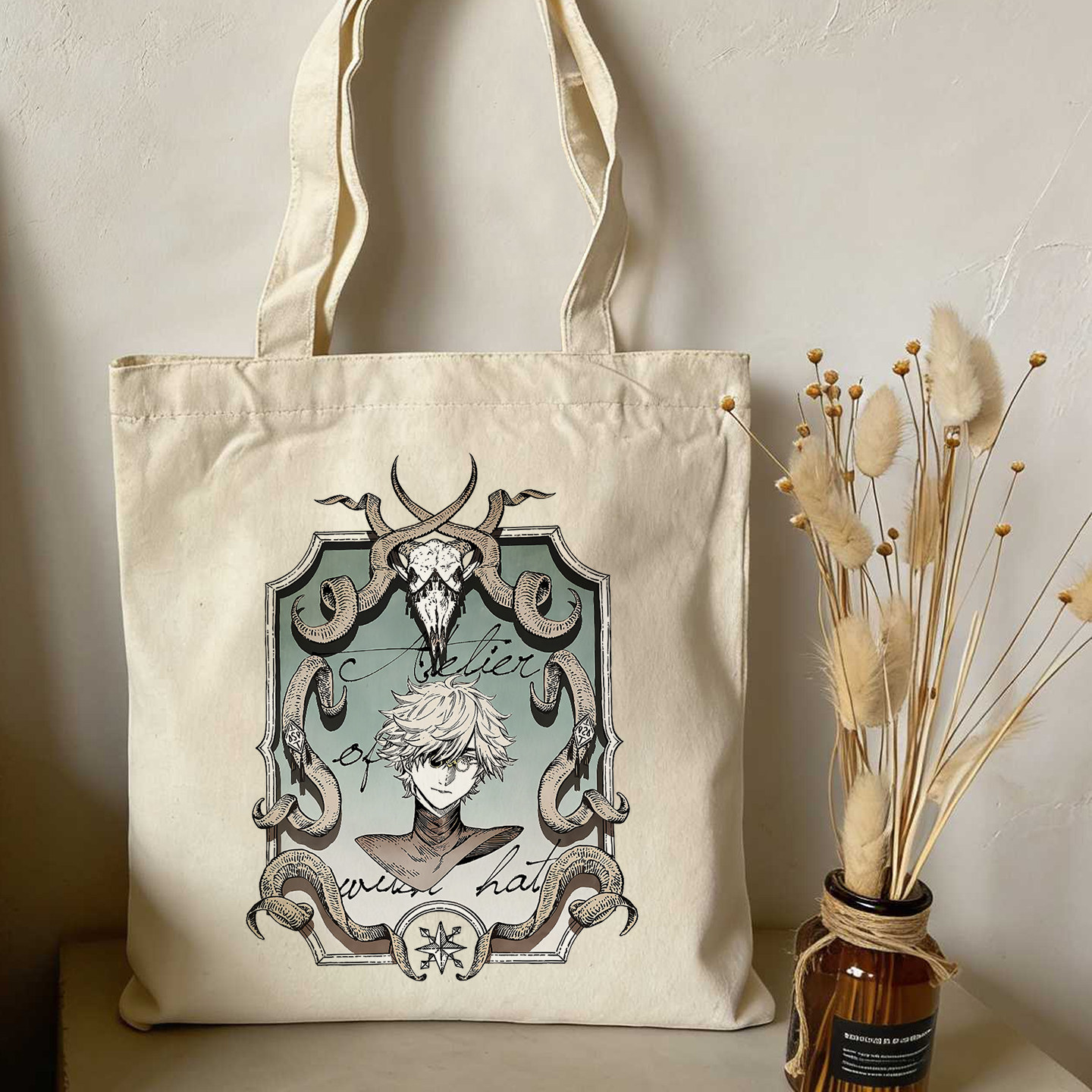 Anime Cosplay Shop - Witch Hat Atelier Canvas Shoulder Tote
