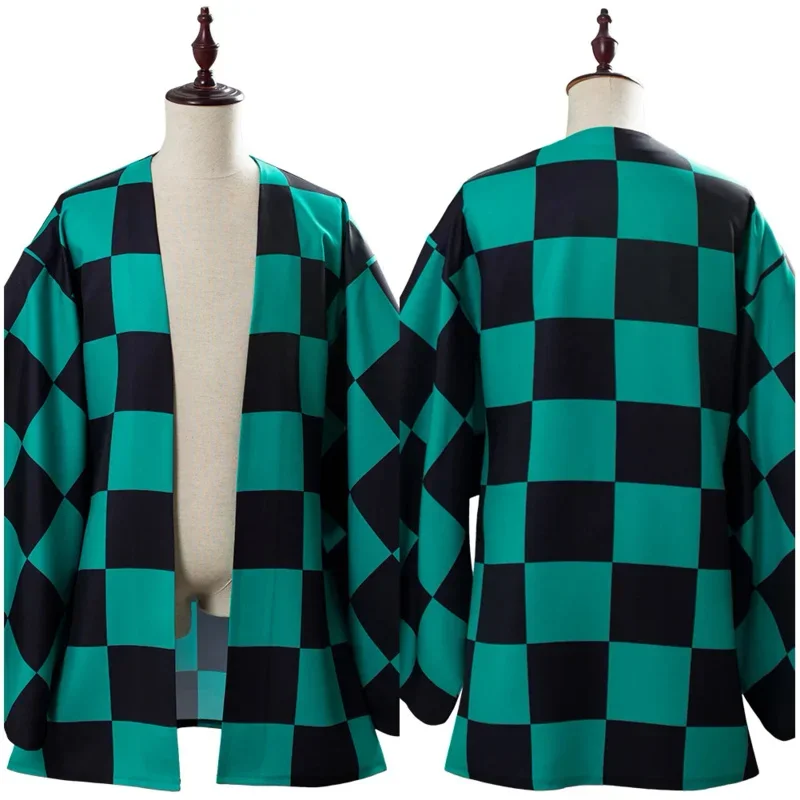 Anime Cosplay Tanjiro - Costume d'anime Tanjyrou/Tanjiro Kamado, manteau Kimono