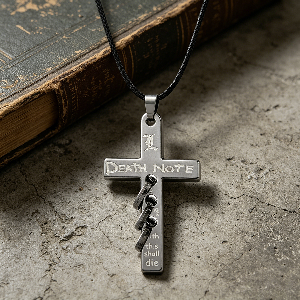 Anime Cosplay Quotes - Death Note L Lawliet Cross Pendant