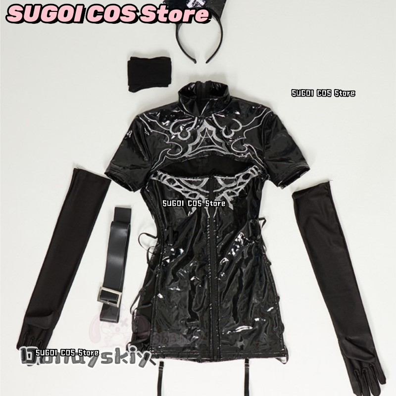 Anime Cosplay Bikini - SUGOI@NieRut omata 2B Gothic Nurse Costume