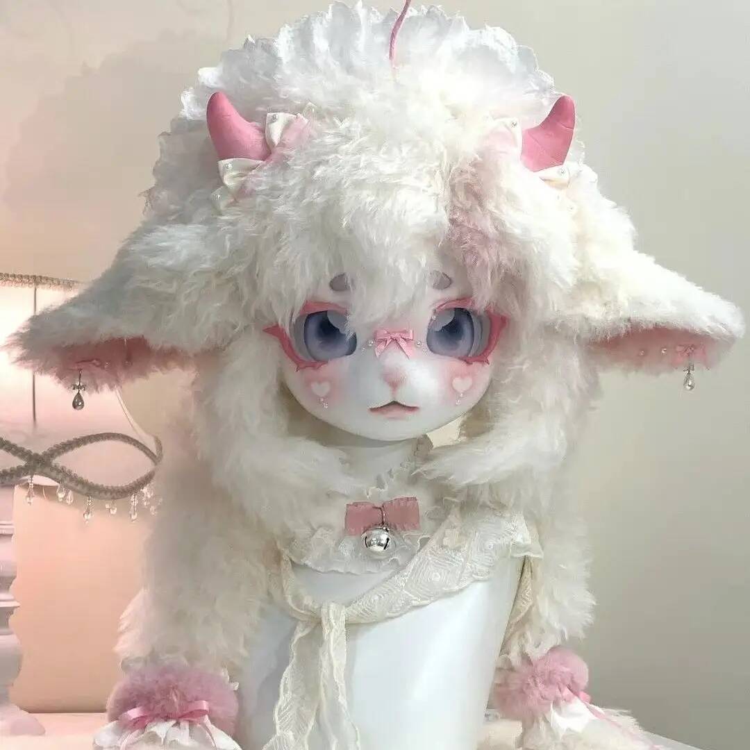 Handmade Kig Fursuit Head, Cut - Anime Cosplay Female Characters ulasan dan harga