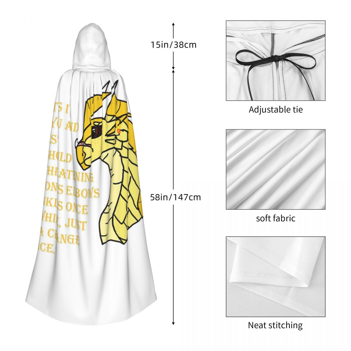 Qibli Quote Long Hooded Cloak  - Anime Cosplay Quotes ulasan dan harga