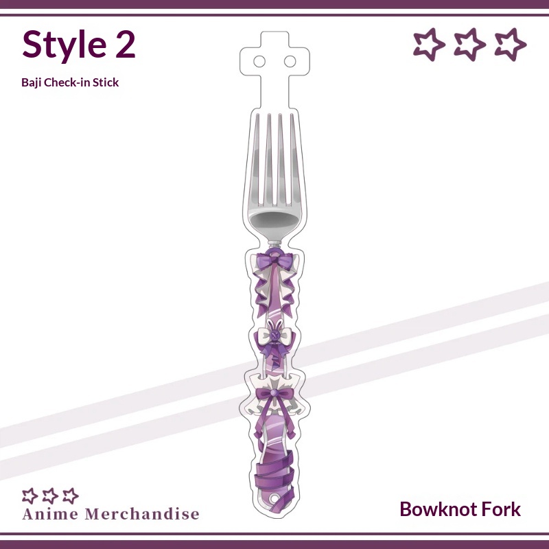 Anime Acrylic Bowknot Fork Sha - Anime Cosplay Photo ulasan dan harga