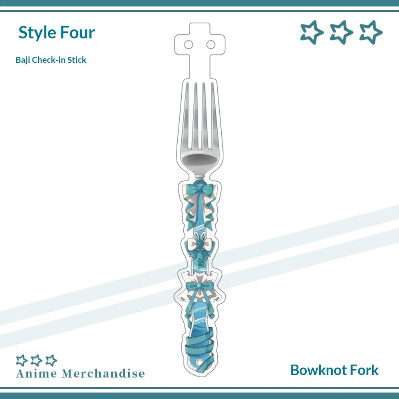Anime Acrylic Bowknot Fork Sha - Anime Cosplay Photo ulasan dan harga