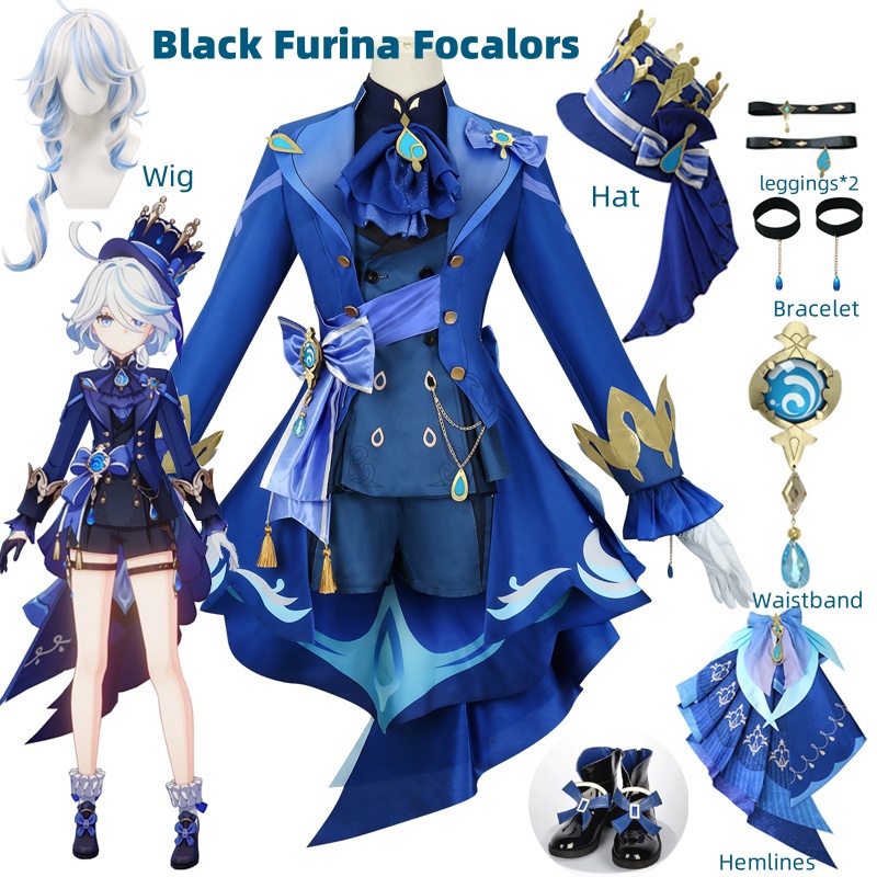 Furina Cosplay Costume Wig Hai - Anime Cosplay Kakegurui ulasan dan harga