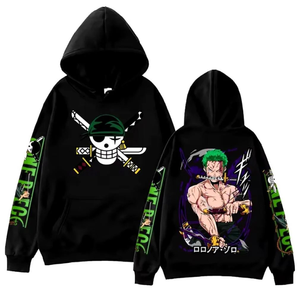 One Piece Zoro Anime Hoodie Sw - Anime Cosplay Shop ulasan dan harga