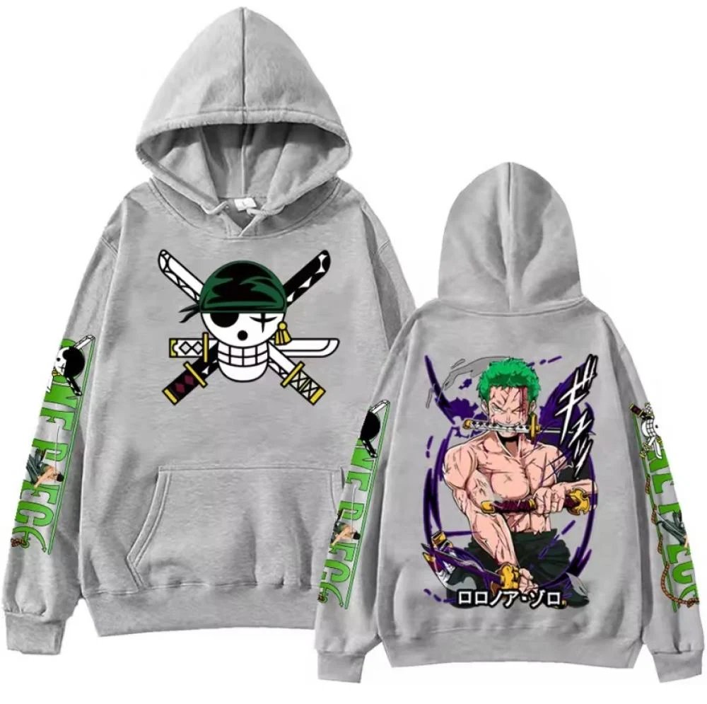 One Piece Zoro Anime Hoodie Sw - Anime Cosplay Shop ulasan dan harga