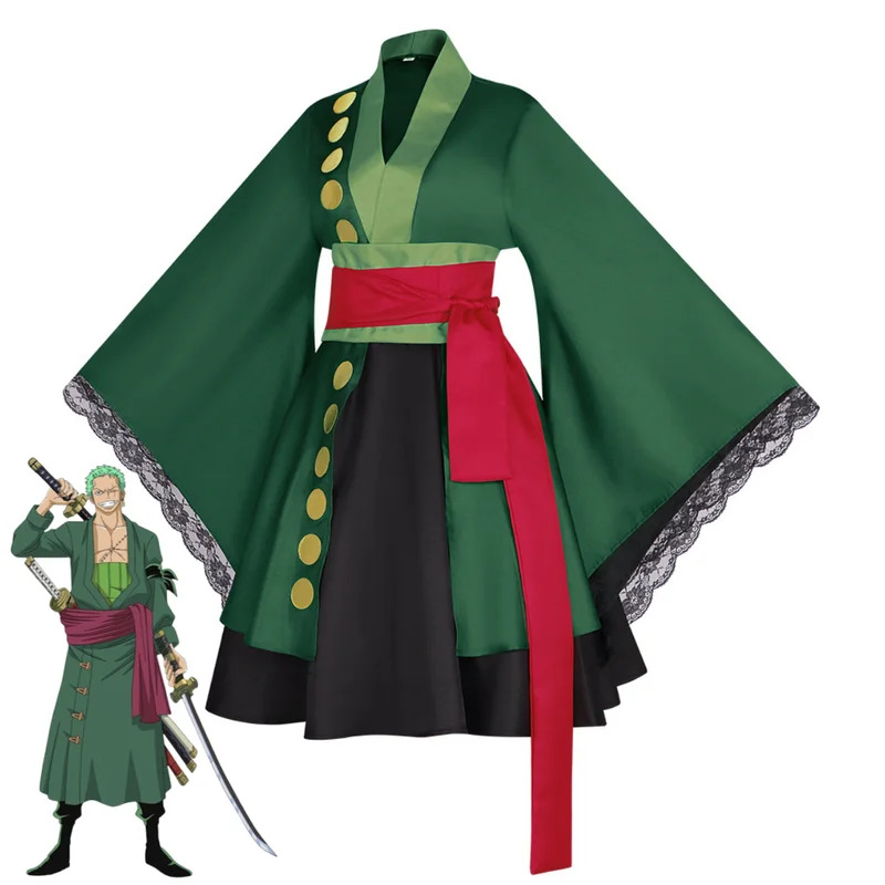 Anime Roronoa Zoro Cosplay Cos - Anime Zoro Cosplay Female ulasan dan harga