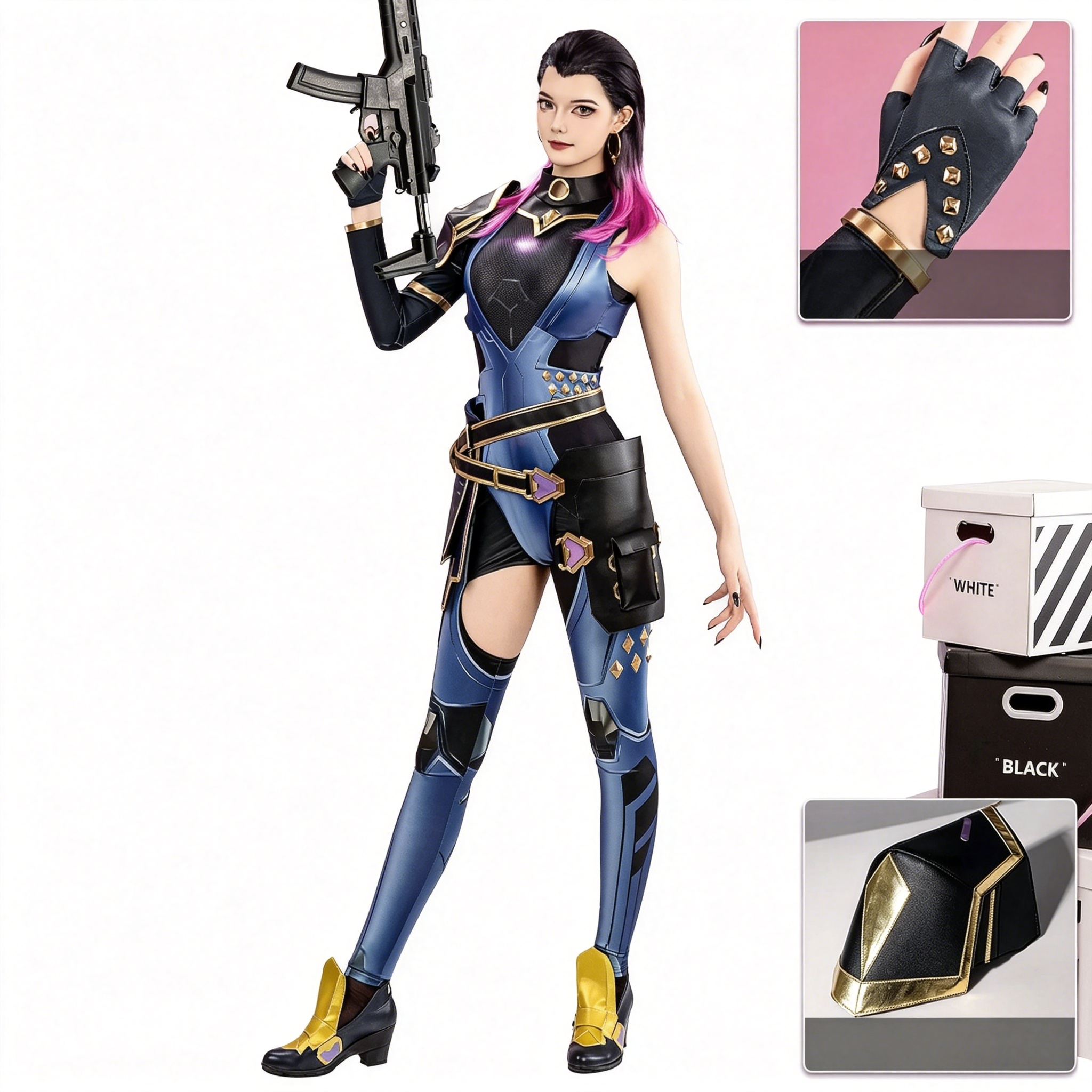 Girls Valorant Reyna Cosplay C - Anime Cosplay Event ulasan dan harga