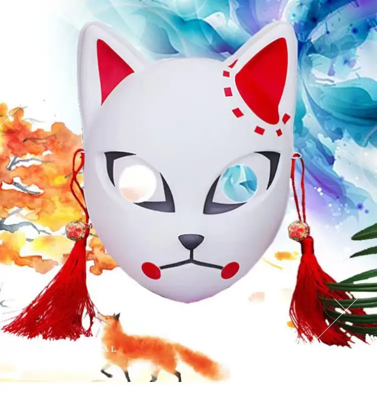 Japanse Anime Demon Vossenmask - Anime Cosplay Tanjiro ulasan dan harga