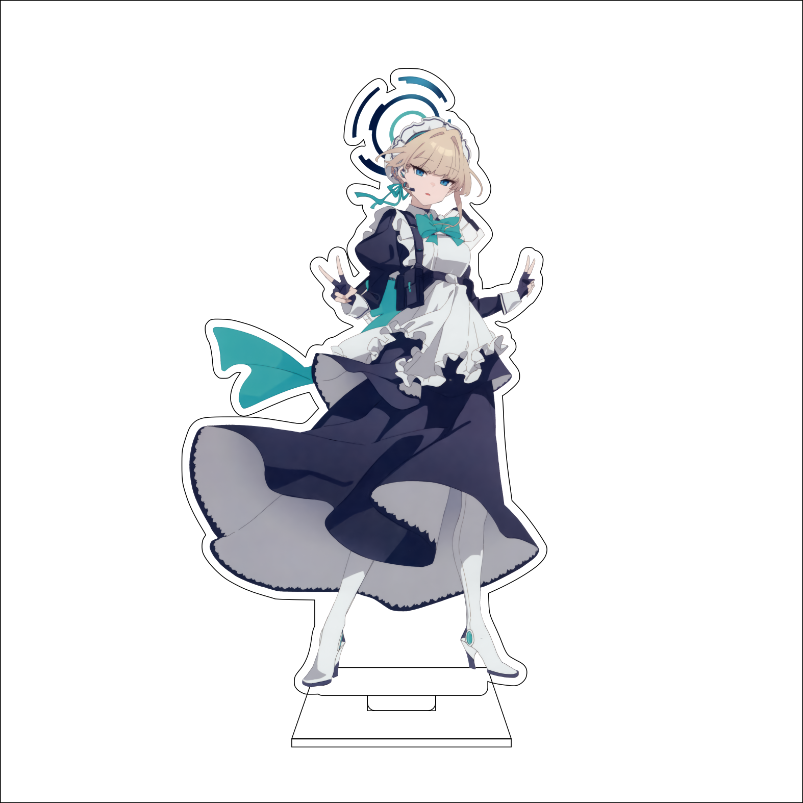 16CM Anime Blue Archive Cospla - Anime Cosplay Roleplay ulasan dan harga