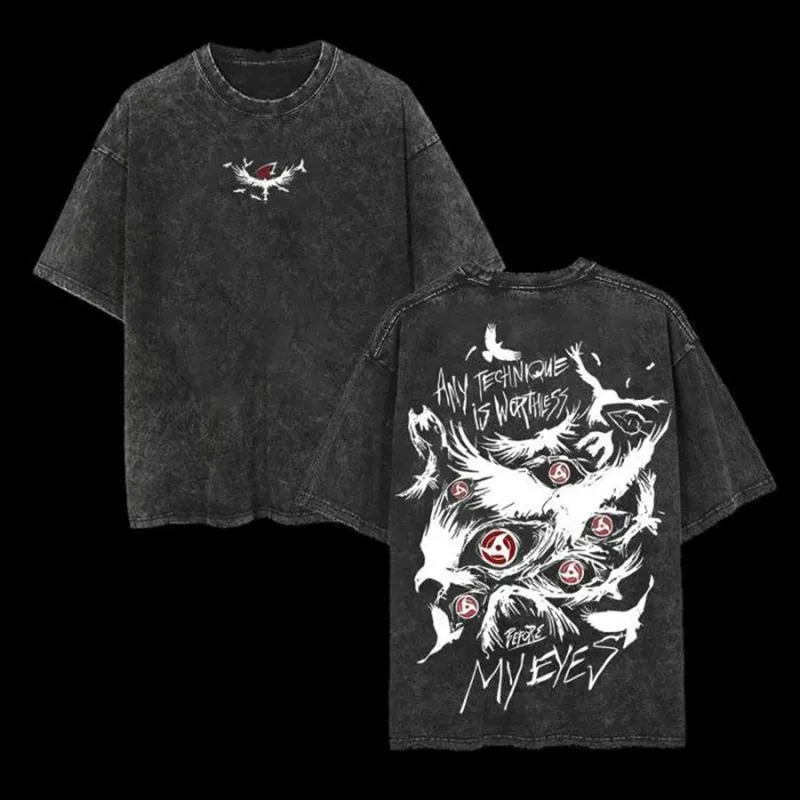 Itachi Crow T Shirt Naruto Men - Anime Cosplay Quotes ulasan dan harga