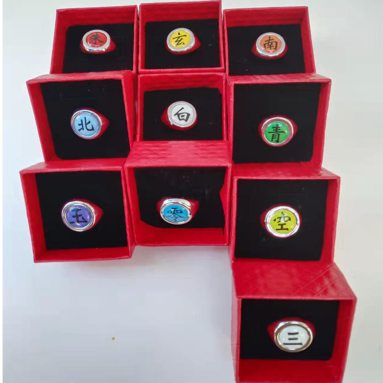 Hot Anime Accessories Ring Aka - Anime Cosplay Naruto ulasan dan harga