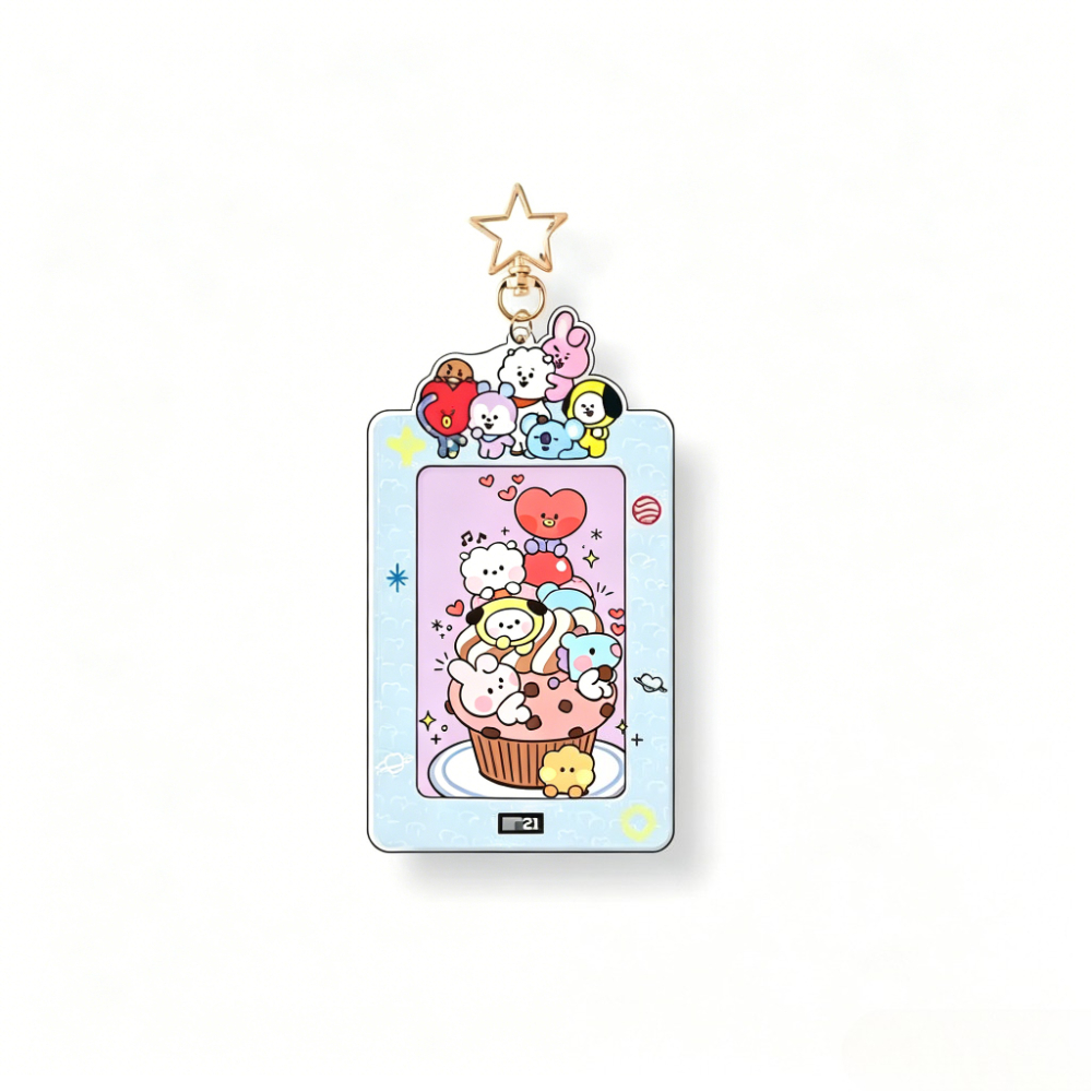 Kawaii BT21 Card Holder Keycha - Anime Cosplay Photo ulasan dan harga