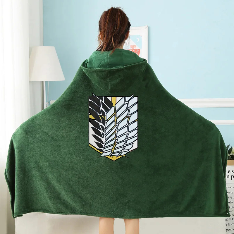 ☆YunCos Green Blanket Cloak Ho - Attack Titan Cloak ulasan dan harga