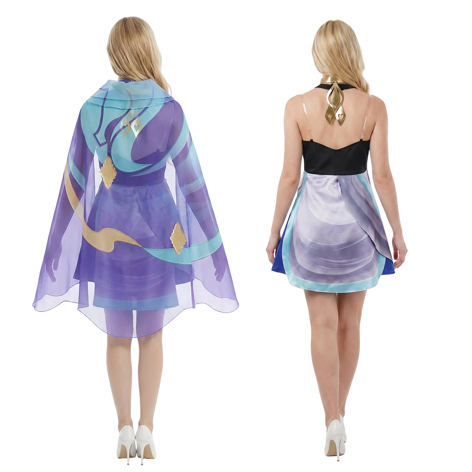 Dolia Dress with Headscarf Cos - Anime Cosplay Characters ulasan dan harga
