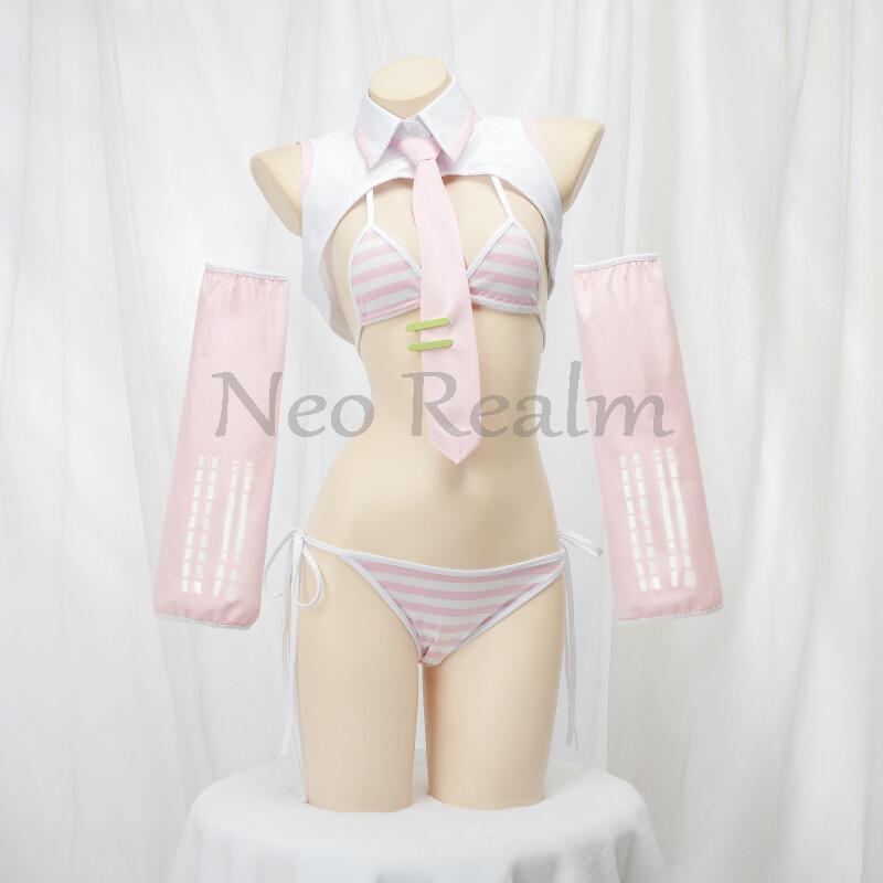 Anime  Miku Cosplay Pink Fanta - Anime Cosplay Bikini ulasan dan harga