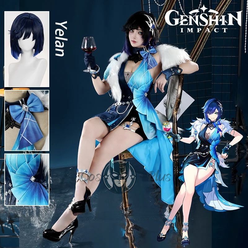 Genshin Impact Yelan Cosplay C - Anime Cosplay Women ulasan dan harga