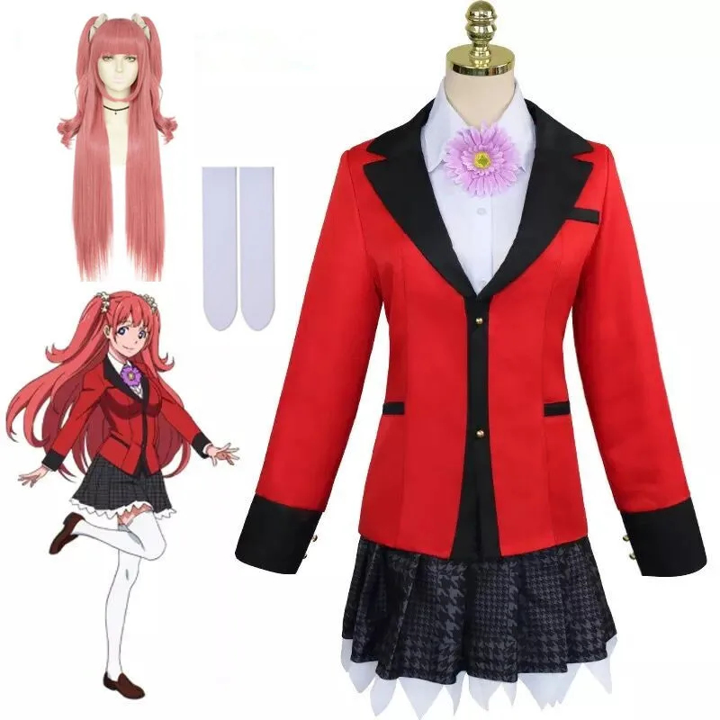 ★Halloween Cosplay Costume Ani - Anime Cosplay Kakegurui ulasan dan harga