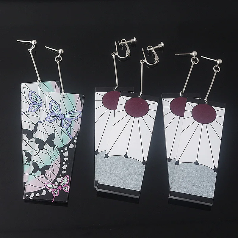 Anime Demon Slayer Earrings Ta - Anime Cosplay Tanjiro ulasan dan harga