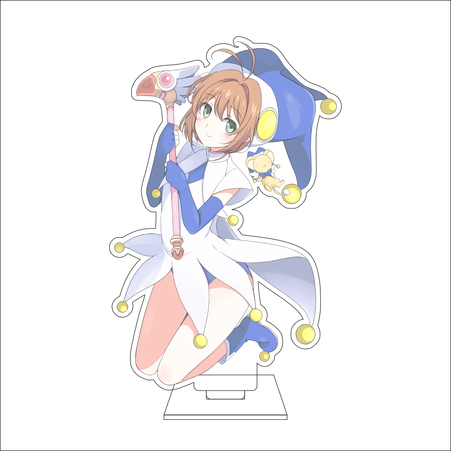 16CM Anime Cardcaptor Sakura C - Anime Cosplay Roleplay ulasan dan harga