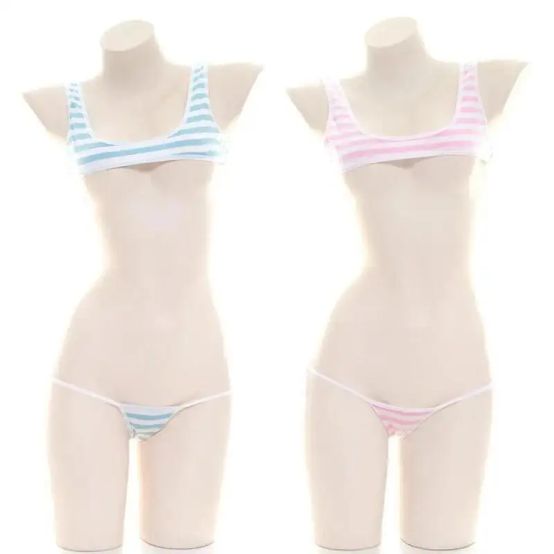 Sexy Japanese Style  Blue Whit - Anime Cosplay Bikini ulasan dan harga
